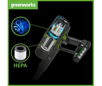Greenworks 24 volt Steelstofzuiger GD24SVK4