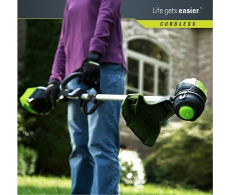 Greenworks 60 Volt trimmer en bosmaaier GD60LT Greenworks 60 Volt trimmer en bosmaaier GD60LT