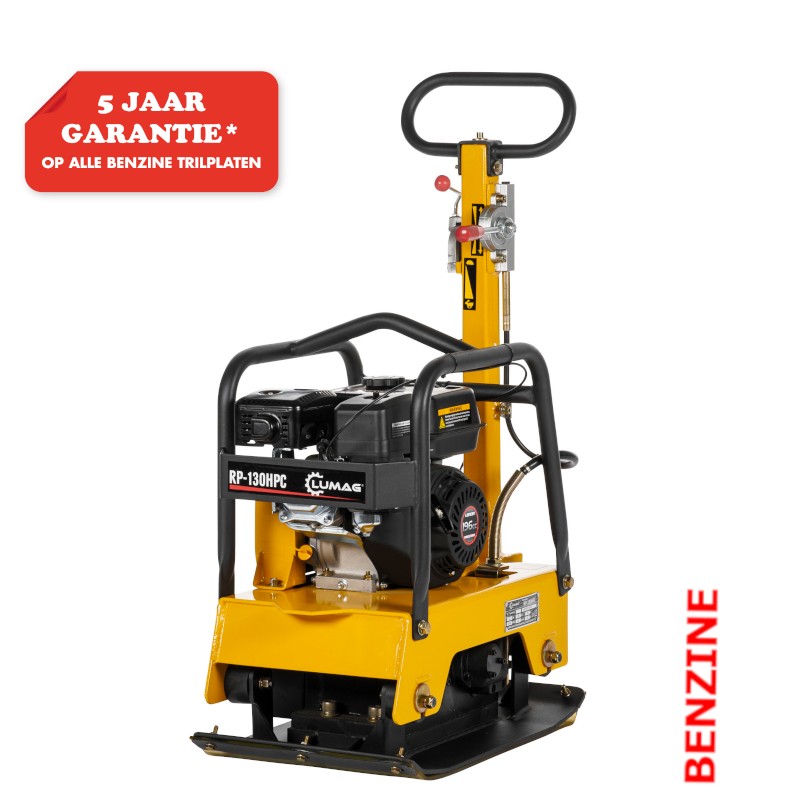 Lumag trilplaat RP130HPC, 2500kg slagkracht.