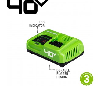 Greenworks 40 Volt accu lader G40UC4