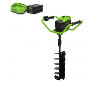 Greenworks grondboormachine GD60EA incl. 200mm boor Greenworks grondboormachine GD60EA incl. 200mm boor