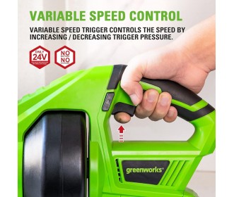 Greenworks 24 Volt Ontstopper G24DA Greenworks 24 Volt Ontstopper G24DA