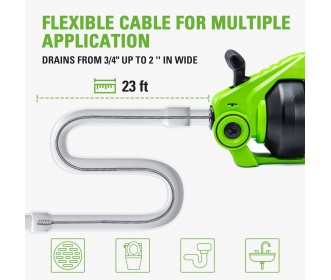 Greenworks 24 Volt Ontstopper G24DA Greenworks 24 Volt Ontstopper G24DA