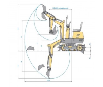 Lumag mini graafmachine MD600