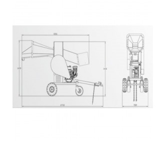 Lumag haardhout hakselaar HM200