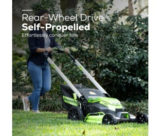 Greenworks 60 Volt cirkelmaaier GD60LM61K4X