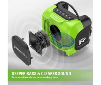 Greenworks 24 Volt speaker G24BTSP