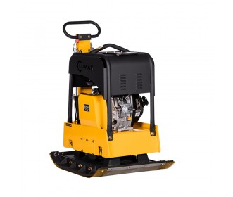 Lumag trilplaat RPi38DE 3960 kg slagkracht incl. rubbermat en wielen