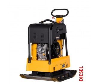 Lumag trilplaat RPi38DE 3960 kg slagkracht incl. rubbermat en wielen