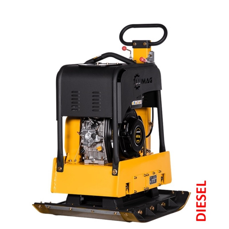 Lumag trilplaat RPi38DE 3960 kg slagkracht incl. rubbermat en wielen