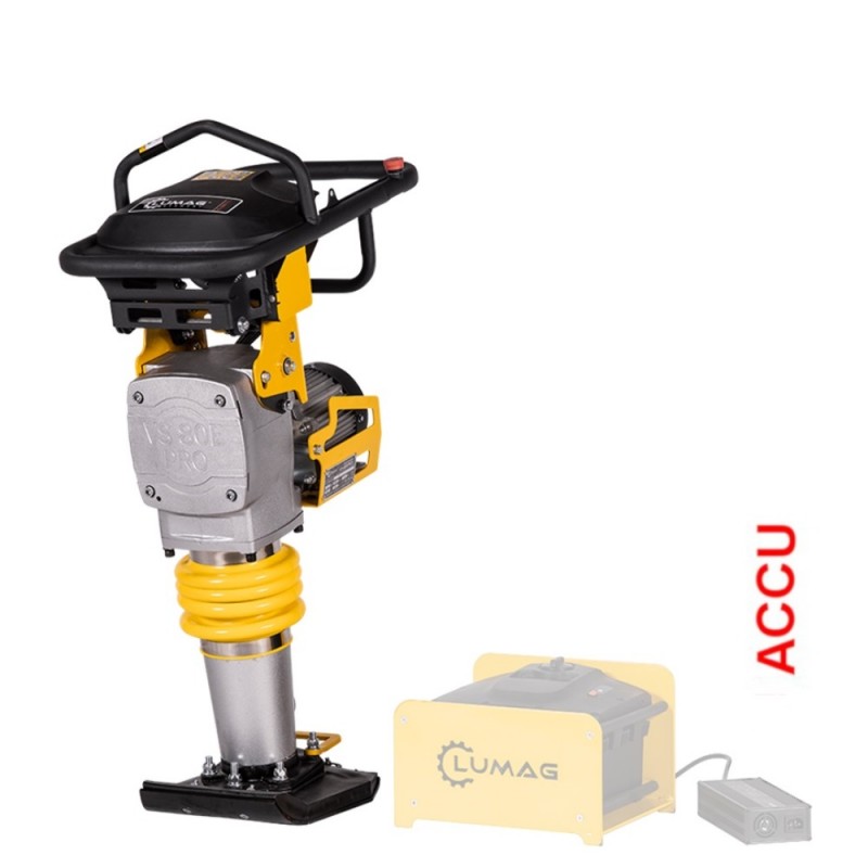 Lumag accu trilstamper VS80EPRO, 1600 kg slagkracht