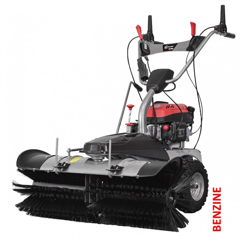 Lumag Veeg- en Sneeuwruim machine KM1000E, 100 cm borstelbreedte