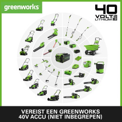 Greenworks 40 Volt trimmer en kantensnijder Greenworks 40 Volt trimmer en kantensnijder