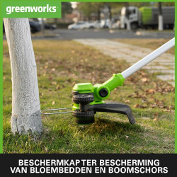Greenworks 40 Volt trimmer en kantensnijder Greenworks 40 Volt trimmer en kantensnijder