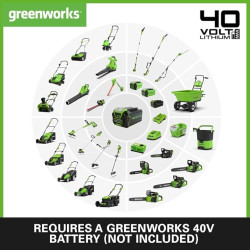 Greenworks 40 volt verticuteermachine-gazonhark GD40SC38II