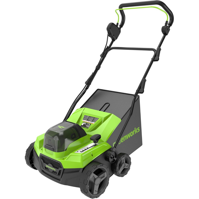 Greenworks 40 volt verticuteermachine-gazonhark GD40SC38II