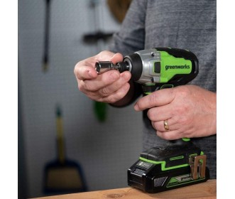 Greenworks 24 Volt slagschroefmachine GD24ID3