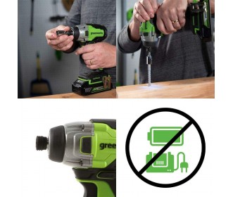 Greenworks 24 Volt slagschroefmachine GD24ID3