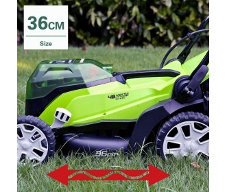 Greenworks 48 Volt cirkelmaaier G24X2LM36 Greenworks 48 Volt cirkelmaaier G24X2LM36
