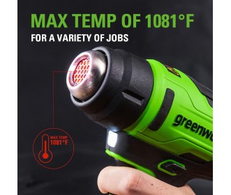 Greenworks 24 Volt Heteluchtpistool G24HG