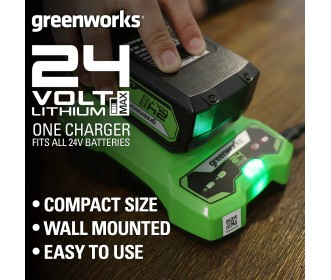 Greenworks 24 volt accu lader G24C
