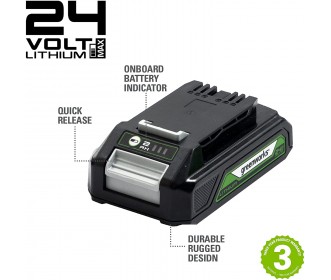 Greenworks 24 volt accu G24B2