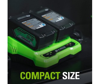 Greenworks 24 volt accu lader G24X2UC4