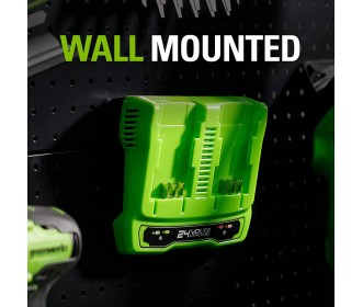 Greenworks 24 volt accu lader G24X2UC4