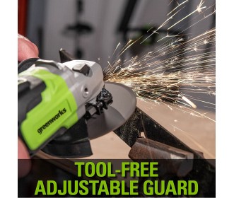 Greenworks 24 Volt haakseslijper GD24AG Greenworks 24 Volt haakseslijper GD24AG