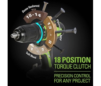 Greenworks 24 Volt accuschroefboormachine GD24DD35