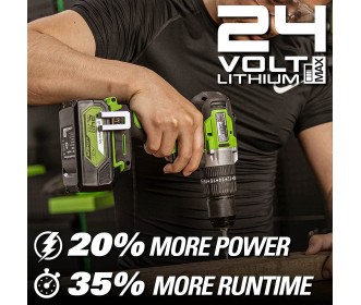 Greenworks 24 Volt accuschroefboormachine GD24DD60