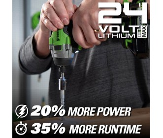 Greenworks 24 Volt slagschroefmachine GD24ID3