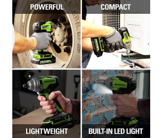 Greenworks 24 Volt slagmoersleutel GD24IW400