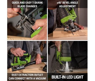 Greenworks 24 Volt accudecoupeerzaag GD24JS