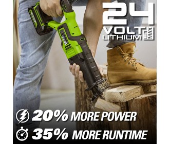 Greenworks 24 Volt accureciprozaag GD24RS