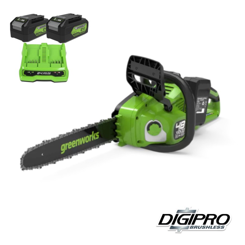 Greenworks 24+24 Volt Kettingzaag GD24x2CS36