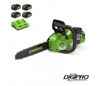 Greenworks 24+24 Volt Kettingzaag GD24x2CS36 Greenworks 24+24 Volt Kettingzaag GD24x2CS36