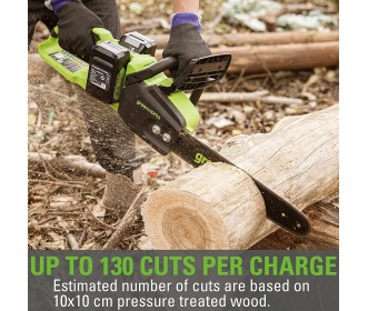Greenworks 24+24 Volt Kettingzaag GD24x2CS36 Greenworks 24+24 Volt Kettingzaag GD24x2CS36