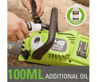 Greenworks 24+24 Volt Kettingzaag GD24x2CS36 Greenworks 24+24 Volt Kettingzaag GD24x2CS36