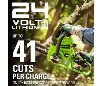 Greenworks 24 volt kettingzaag G24CS25 Greenworks 24 volt kettingzaag G24CS25