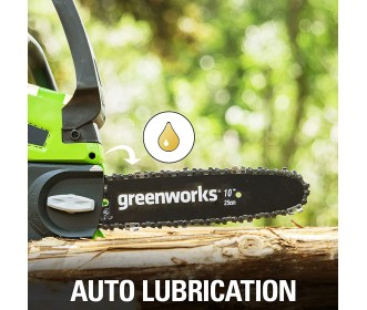 Greenworks 24 volt kettingzaag G24CS25 Greenworks 24 volt kettingzaag G24CS25