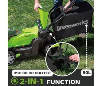 Greenworks 48 Volt cirkelmaaier G24X2LM41 Greenworks 48 Volt cirkelmaaier G24X2LM41