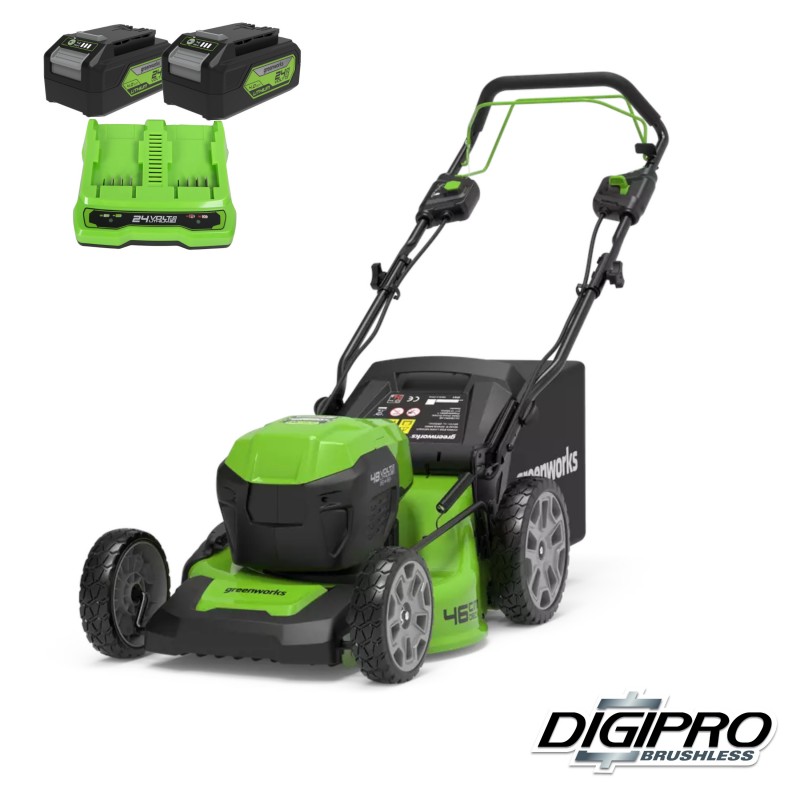 Greenworks 48 Volt cirkelmaaier GD24X2LM46SP Greenworks 48 Volt cirkelmaaier GD24X2LM46SP
