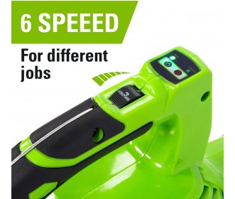 Greenworks 24+24 volt bladblazer GD24X2BV Greenworks 24+24 volt bladblazer GD24X2BV