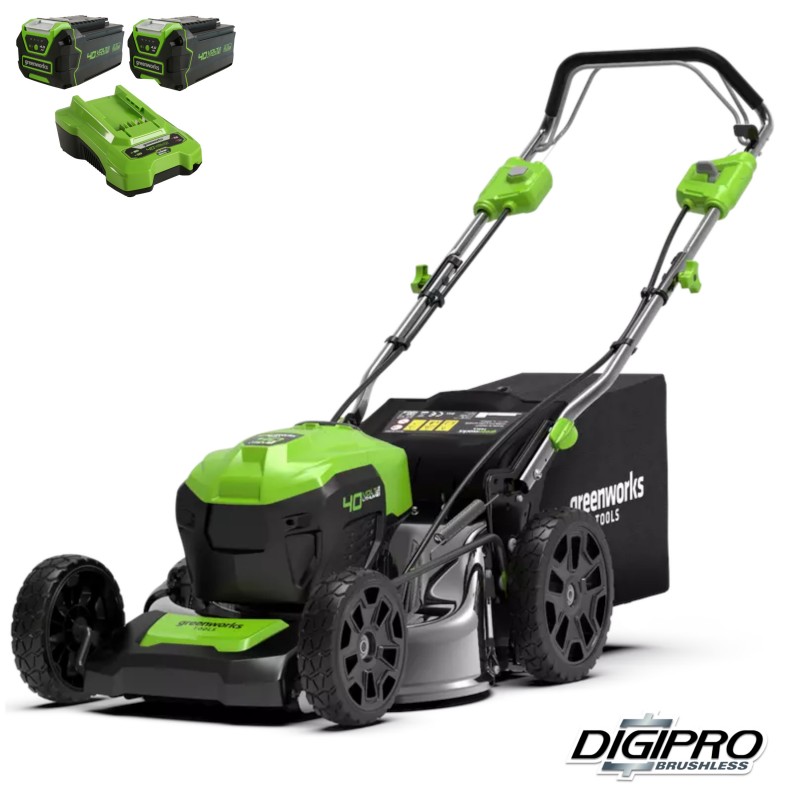 Greenworks 40 Volt cirkelmaaier GD40LM46SP Greenworks 40 Volt cirkelmaaier GD40LM46SP