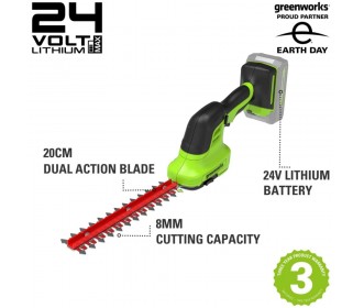 Greenworks 24 volt grasschaar G24SHT Greenworks 24 volt grasschaar G24SHT
