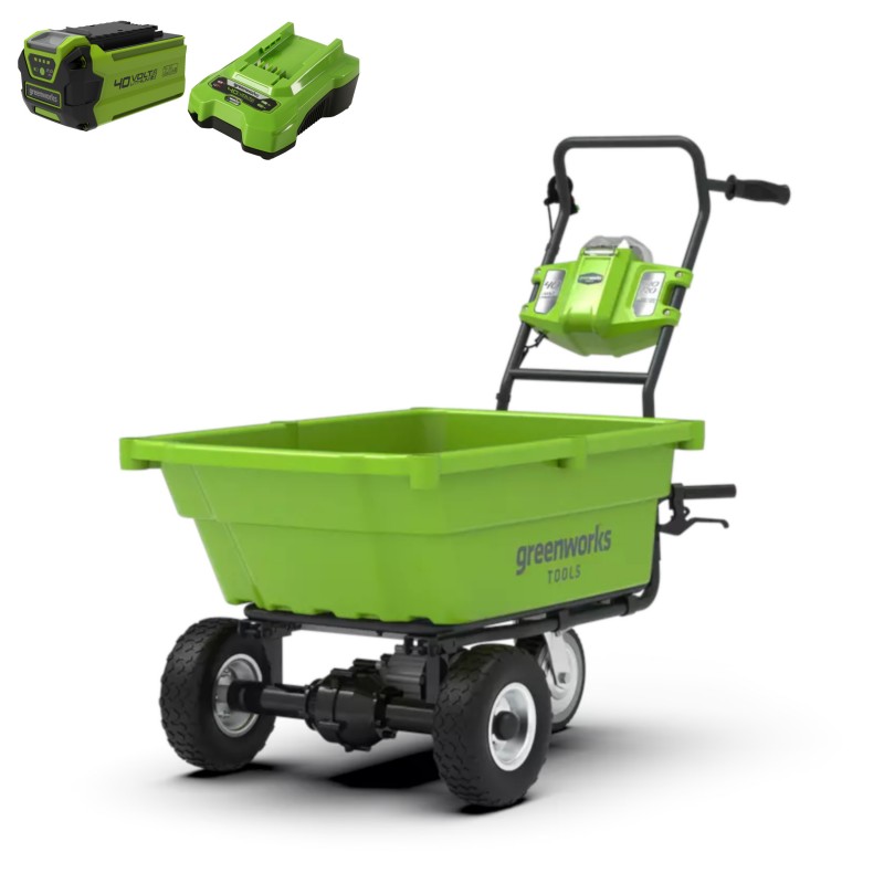 Greenworks 40 Volt kruiwagen G40GC