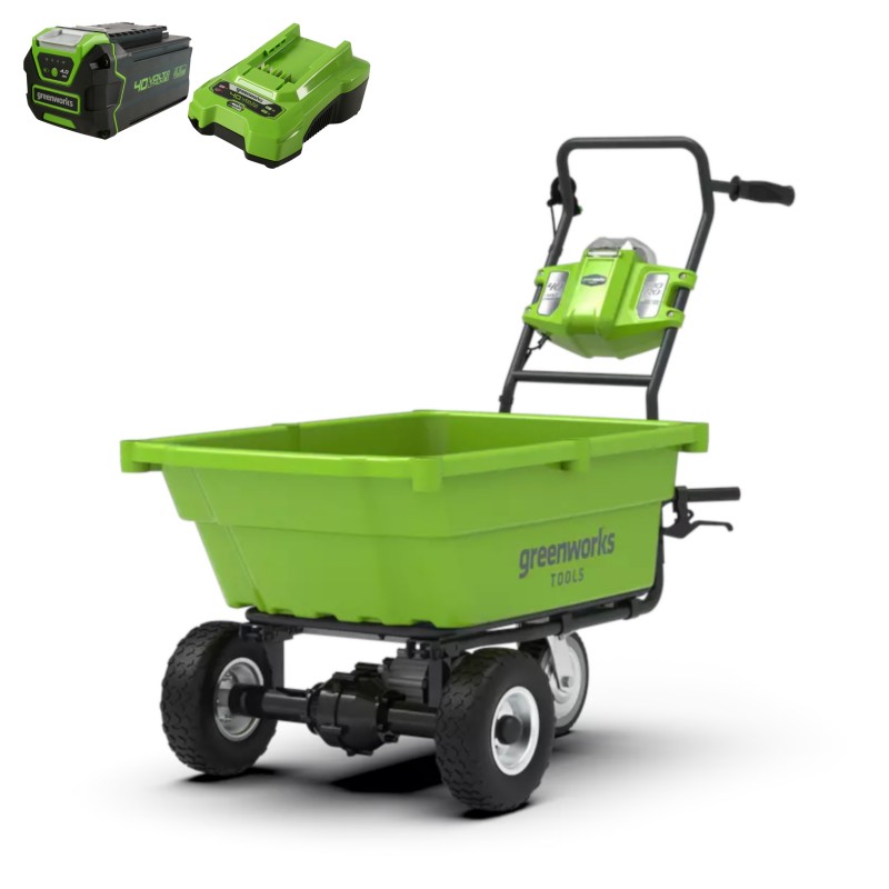 Greenworks 40 Volt kruiwagen G40GC