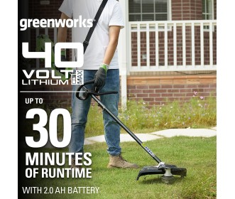 Greenworks 40 Volt trimmer en bosmaaier GD40BC Greenworks 40 Volt trimmer en bosmaaier GD40BC