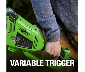 Greenworks 40 Volt trimmer en bosmaaier GD40BC Greenworks 40 Volt trimmer en bosmaaier GD40BC